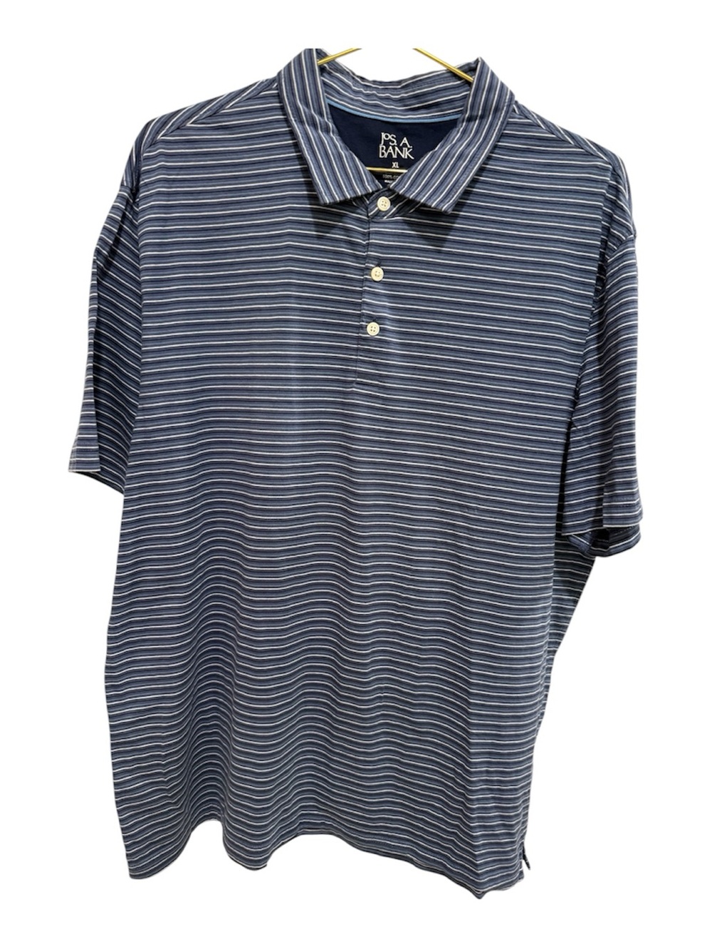 Jos. A. Bank Blue and White Shirt Classic Striped Design